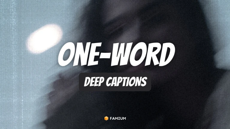 One-Word Deep Instagram Captions